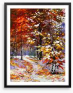 Autumn comes early Framed Art Print 24600488