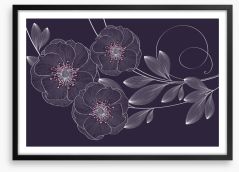 Rose flower flourish Framed Art Print 247065670
