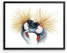 Crowned with a kiss Framed Art Print 247305231