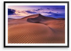 Dunes at dusk Framed Art Print 247744527