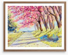 Path through spring Framed Art Print 248779815