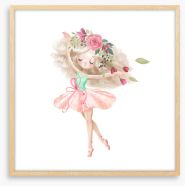 Rosy the ballerina Framed Art Print 250495377
