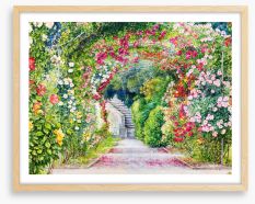 The flower arch Framed Art Print 250800825