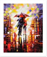 Under an umbrella Art Print 25081378
