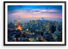 Tokyo twilight Framed Art Print 251121174
