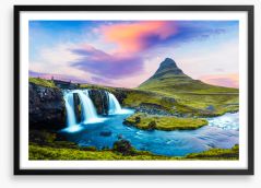 Waterfalls Framed Art Print 251131023