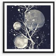 Three moons Framed Art Print 251571612