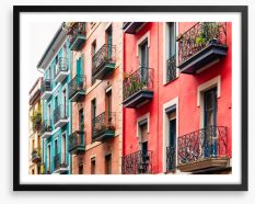 Balconies of Bilbao Framed Art Print 253706841