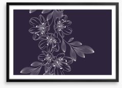 Lily flower flourish Framed Art Print 255518193