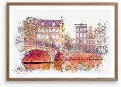 Amsterdam architecture Framed Art Print 255737972