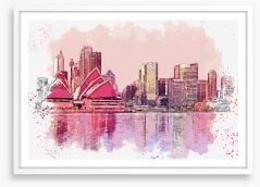 Sydney summer Framed Art Print 255738065