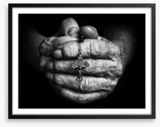 Pray the Rosary Framed Art Print 256615752
