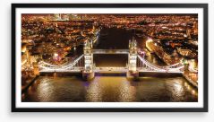 Tower Bridge aglow Framed Art Print 256900374