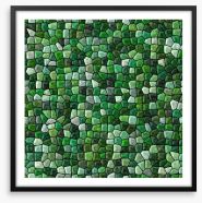 Enchanting emerald Framed Art Print 258709051