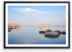 Smooth waters Framed Art Print 259561694