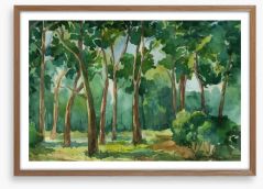 Forest of green Framed Art Print 260279368