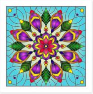 Stained Glass Art Print 260650674
