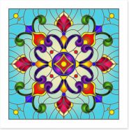 Stained Glass Art Print 261463953