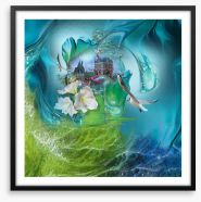 The ocean chateau Framed Art Print 261521650