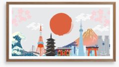 Tokyo time Framed Art Print 262128427