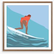 Surfing the day away Framed Art Print 262959454