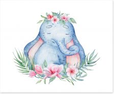 Elephants Art Print 263255130