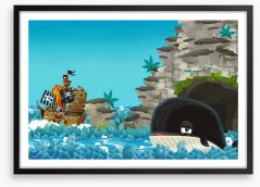 Whale ahoy! Framed Art Print 264650315