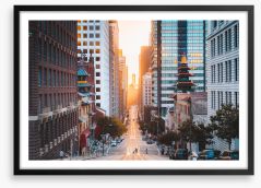 San Francisco sunrise Framed Art Print 265024310