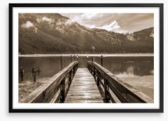So long lakeside Framed Art Print 265060225
