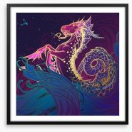 Dragon of the sea Framed Art Print 266875918