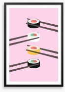 Raw like sushi Framed Art Print 267022314