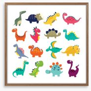 Dinosaurs Framed Art Print 268324587