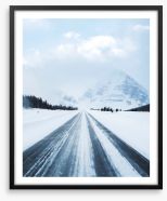 To the snow Framed Art Print 268745809
