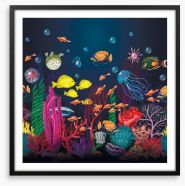 Deep sea days Framed Art Print 269885520