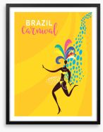 Go Brazilian Framed Art Print 269978295