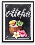 Aloha summer Framed Art Print 271949302