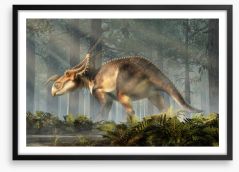 Einiosaurus explore Framed Art Print 271952686