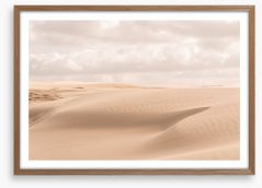 Soft desert dunes Framed Art Print 272374404