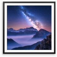 Milky Way mist Framed Art Print 273652667