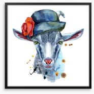 Billie the goat Framed Art Print 274094571