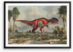 Rajasaurus roam Framed Art Print 275293650
