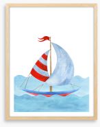 Sail away with me Framed Art Print 275395386