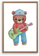 Bear from the band Framed Art Print 275567213