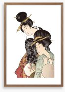 Kabuki kimonos Framed Art Print 276053638