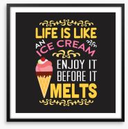 Like an ice cream Framed Art Print 276638390