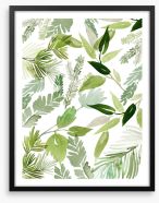 Leaves of green Framed Art Print 277503858