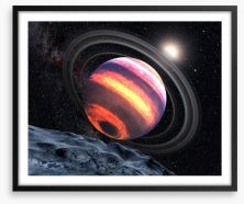 The exo planet Framed Art Print 279371390