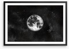 Moon night Framed Art Print 280602450