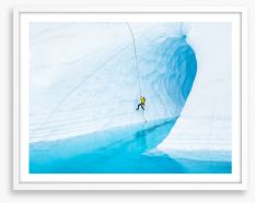 Ice climb Framed Art Print 282991525