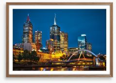 Melbourne City and Yarra River Framed Art Print 28424955